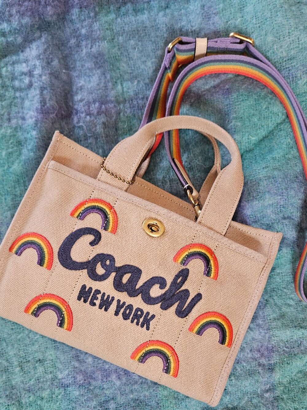 Rainbow Coach Handbag